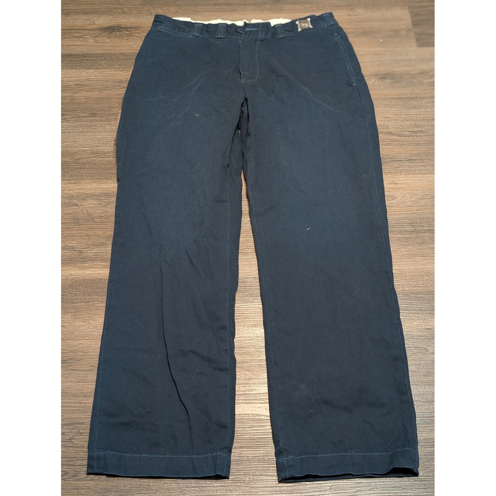Polo Ralph Lauren GI Fit Chino Pants Mens 35x30 Navy Blue Twill Preppy New READ
